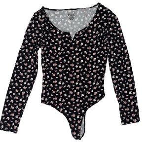 PINK Victoria Secret floral bodysuit